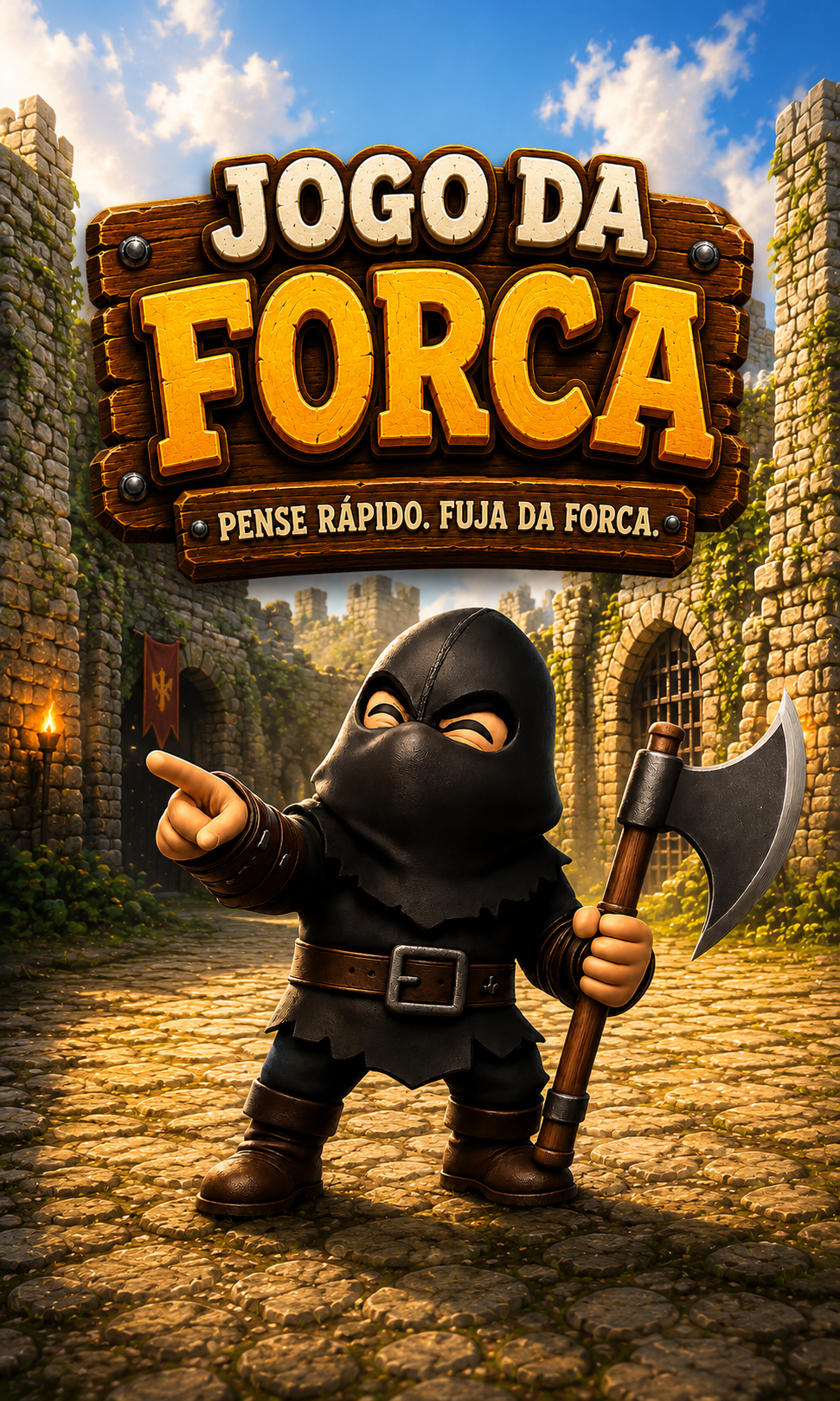 Arte oficial do jogo A Forca