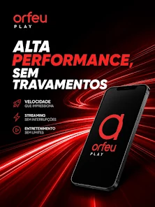 Arte promocional do aplicativo Orfeu Play